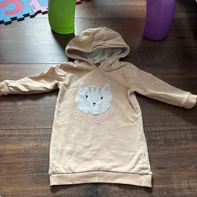 Pullover Hoddie Aprikose Orange 74 Topomini Katze