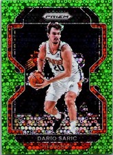 2021-22 Panini Prizm #66 Dario Saric Fast Break Neon Green #/5