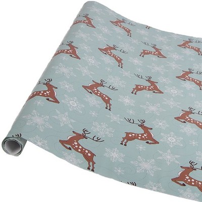 Clayre & Eef 6PA0546 Geschenkpapier 3 Stück 50x75 cm Blau Braun