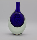 Jean Claude Novaro Cobalt Blue Metallic Art Glass Perfume Bottle — photo 4