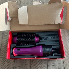 NEW Revlon One Step Volumizer Plus Hair Dryer Hot Air Brush Plum Model RVDR5298
