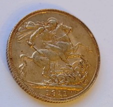 1911 George v Full Sovereign Gold Coin 