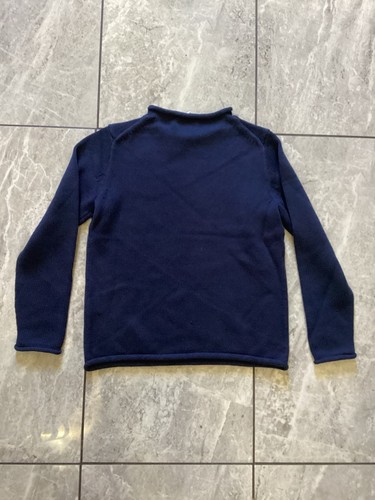 Crewcuts Boys Navy 1988 Heritage Cotton Rollneck Sweater S - Picture 3 of 5