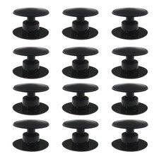 Create idea 12 Pairs Croc Rivets Buttons 15.5mm Female 15.5mm, 15mm, Black