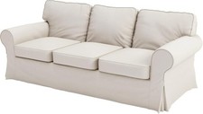 Cotton Ektorp 3 Seat Sofa Cover Slipcover Replacement Made for The IKEA Ektor...
