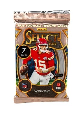 2025 Panini Select NFL Football Pink Mega Box Black/Red Prizm
