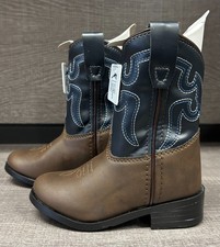 Toddler Smoky Mountain Monterey Western/Cowboy Boots Brown/Blue - Size 5