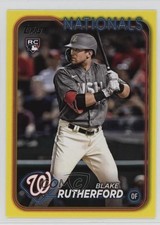 2024 Topps Series 2 Yellow Blake Rutherford #637 1oa8