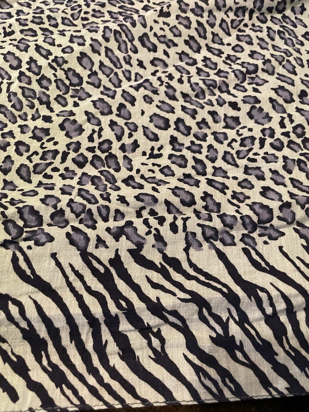 Cheetah Zebra Print Rectangular X Long Multifunct… - image 4