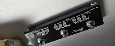 Amuzik DAP-1 Multi-Effector Guitar Pedal   Delay / Ocean Verb / Distortion   New