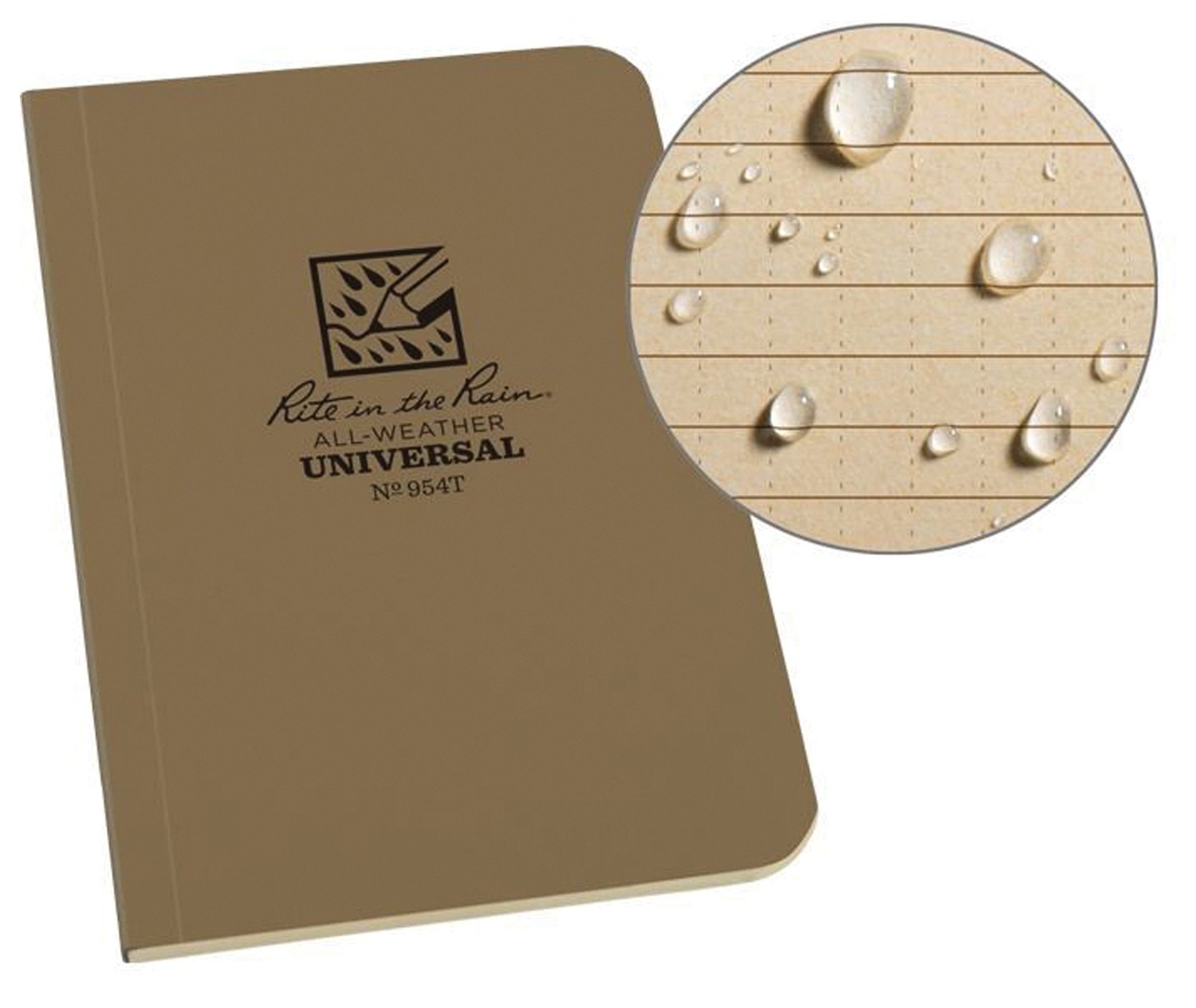 Записная книжка Rite In The Rain Field Memo Book - Коричневая 35 х 6 дюймов - Всепогодный блокнот для 4690₽
