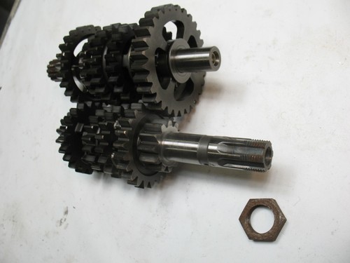 1993 SUZUKI DR250SE DR 250 TRANSMISSION GEAR CLUSTERS GEARBOX GEAR SETS - NICE - Picture 3 of 8