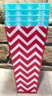 5 Reusable Washable Popcorn Treat Boxes Gift 1 Red & White, 4 Blue party bucket