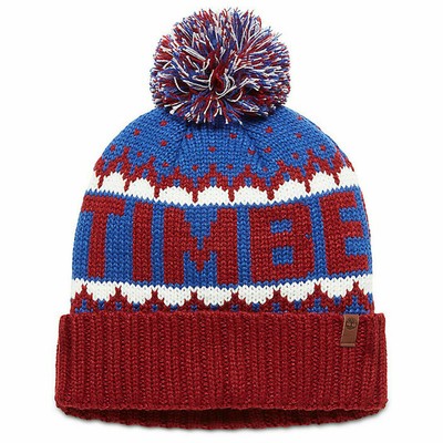 Timberland Knit in Cuffed Beanie Pom 