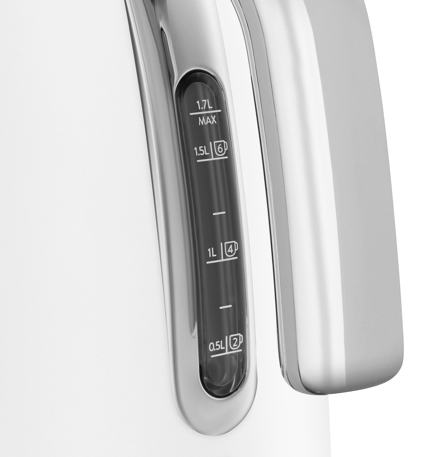 SMEG 50's Retro Style 7 Cup Electric Water Kettle - White (KLF03WHUS)