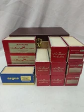 11 Airequipt 1 Argus Magazine Automatic slide changer 36 2x2 Slides lot 12 + box