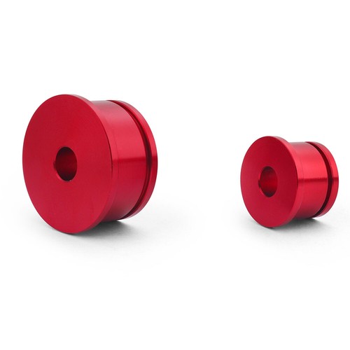 For 02-06 RSX CIVIC SI 06 EP3 02-05 Billet Aluminum Shifter Cable Bushings Red - Picture 3 of 6