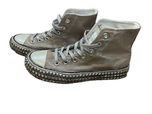 Free People Nan Ku Cruise Sneaker alta con borchie grigio 37/7 - Foto 2 di 7