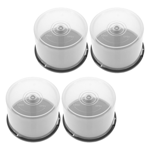 4 Pcs CD Storage Bin Dvd Boxes Case Holder Organizer Blank Cases - Afbeelding 11 van 12