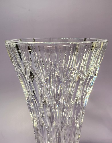 Vintage 24% Lead Crystal Vase Western Germany Bavarian Seebachhute Bleikristall - Picture 3 of 12