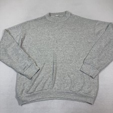 Vtg Fruit Of The Loom Sweatshirt Small Gray Lightweights 80s 90s Pullover