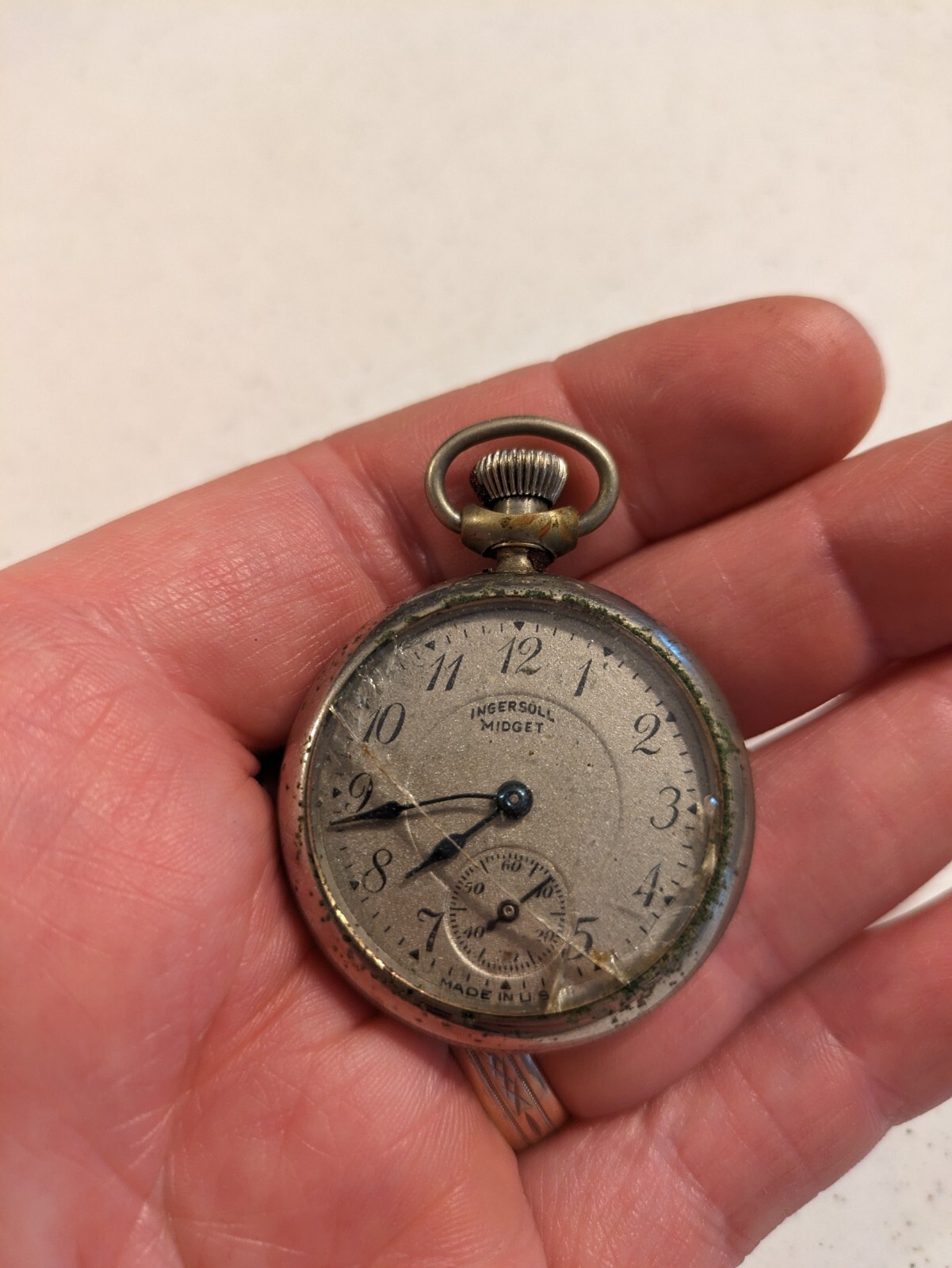 Ingersoll Midget Pocket Watch For Parts Or Repair eBay