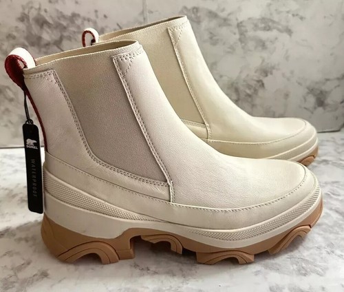 NIB SOREL Women's Brex Chelsea Boot in Natural, Sea Salt, Size 10 - Picture 8 of 8