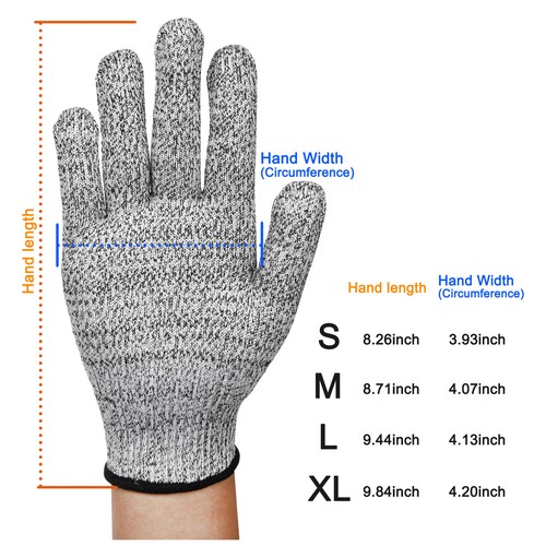Safety Cut Proof Stab Resistant Butcher Gloves Kitchen Level 5 Protection Grade - Picture 11 of 20