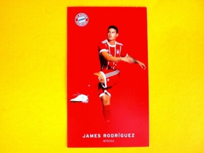 orig.  FC Bayern München Sammelbild Saison 2017/18  N° 11  JAMES RODRIGUEZ