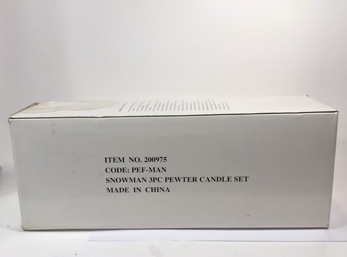 Zinn Kerzen Set 3 Stück Schneemann Weihnachten Feiertage Box beschädigt - Bild 18 von 24