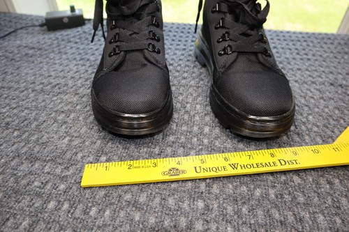 Dr Martens Air Wair Combat Boots Womens Size 9 Combs W Lace Up Canvas High Top - Imagen 7 de 18