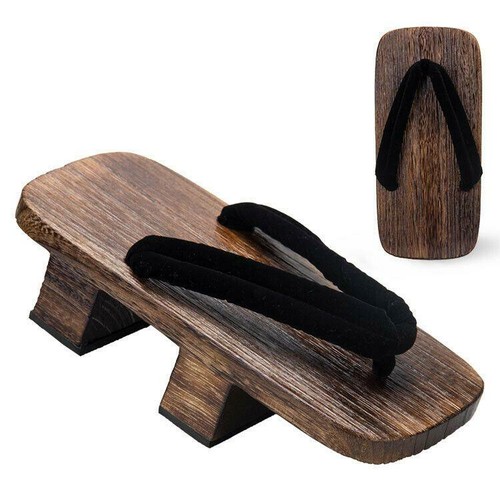 Wooden Shoes for Man Woman Two Teeth Japan Ethnic Samurai Geta Clogs Floral - 第 11/18 張圖片
