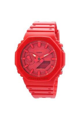 Casio G-Shock Alarm World Time Quartz Analog-Digital Red Dial