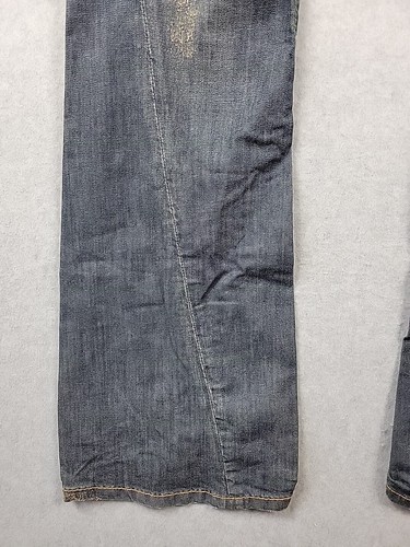 Stitch's Nebraska Tailored Denim Distressed Mid Rise Button Fly Jeans Men's 29 - Picture 4 of 11