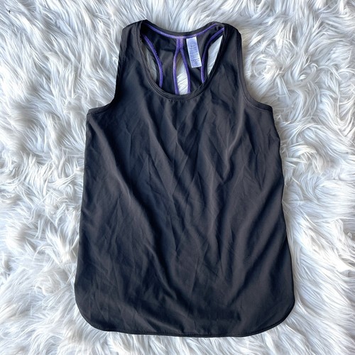 Ivivva Lululemon Black Sun Setter Singlet Keyhole Racerback Tank Top Girls 12 - Picture 4 of 12
