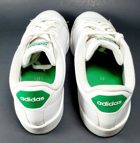 Adidas Neo Cloudfoam Leather Athletic Low Comfort Shoes White Mens Sz 8 EUC! - Imagen 6 de 12