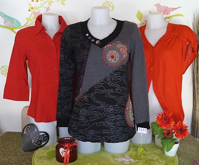 Lot De Vêtements Femme Occasion Camaïeu - Taille 40 - Inclut Tunique Et Hauts - Très Bon état