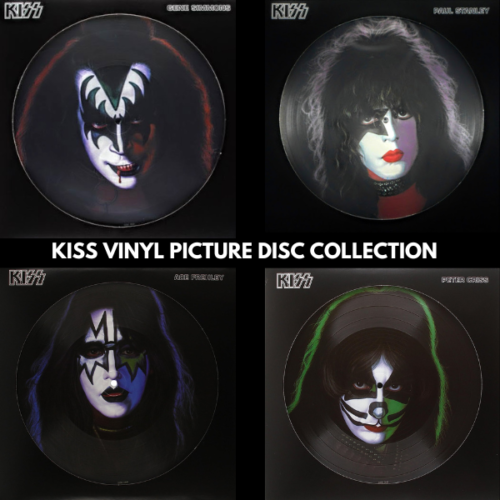 Kiss Bild Disc Vinyl LP Sammlung Alle 4 Solo Alben Neu