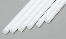 Evergreen Styrene Round Rod .080 (6) - Model Railroad Scratch Building Supply