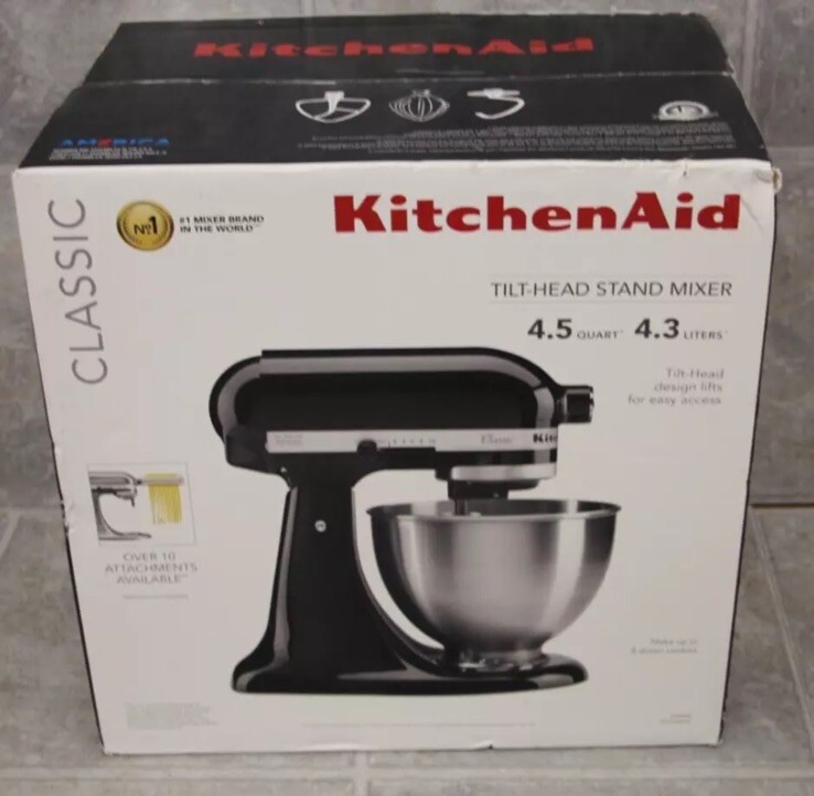 NEW KITCHENAID K45SSOB 4.5Quart Classic Stand Mixer ONYX BLACK eBay