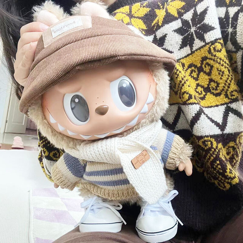 Stylish Clothes set for the 38CM LABUBU Plush Doll Handmade outfit