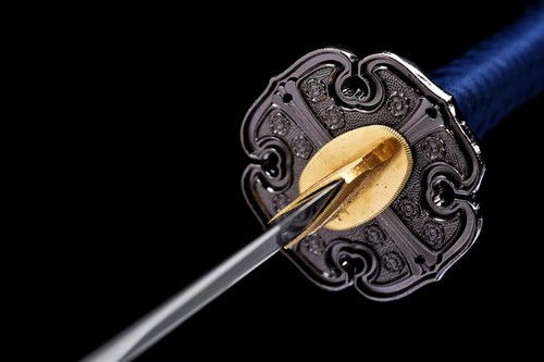 Espada afilada funcional Tachi templada en arcilla verde T10 Hamon samurai japonés real - Imagen 6 de 12