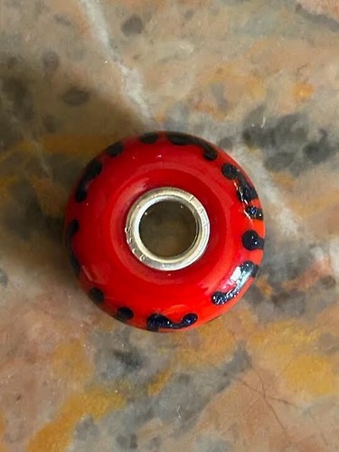 Trollbeads Event Bead Blau Glitzer Rot Langlebigkeit - Bild 6 von 7
