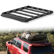 3/4-Length Roof Rack Cargo Carrier Basket For 2010-2024 Toyota 4Runner 5th Gen