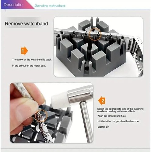 Watch Repair Tool Kit, for Watch Back and Link Removal & Battery Replacement - Picture 7 of 7