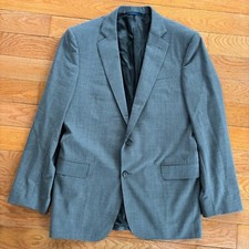 Brooks Brothers 1818 Regent Fit Lanificio di Tollegno Gray Wool Blazer 40R 34W