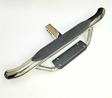 Fit 2 Receiver Truck Chrome Heavy Duty Steel Tow Hitch Step Bar Guard Drop Step