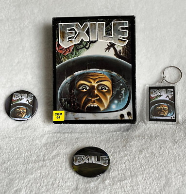 Commodore 64 / 128 CBM C64 Exile - getestet, GRATIS Badges + Schlüsselanhänger