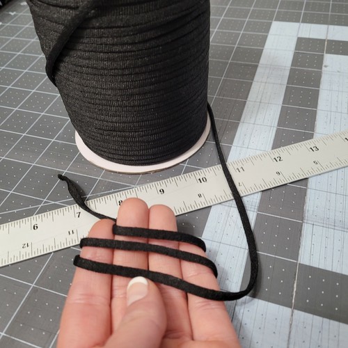 WEISS 1/4" 4mm & SCHWARZ 1/8" 3mm ULTRAWEICH Flach Gummiband 5-10yds Zum Selbermachen Maske - Bild 11 von 12