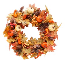 Herbst Herbst Ernte Girlande Künstlicher Kranz 50cm Tür Dekor Halloween